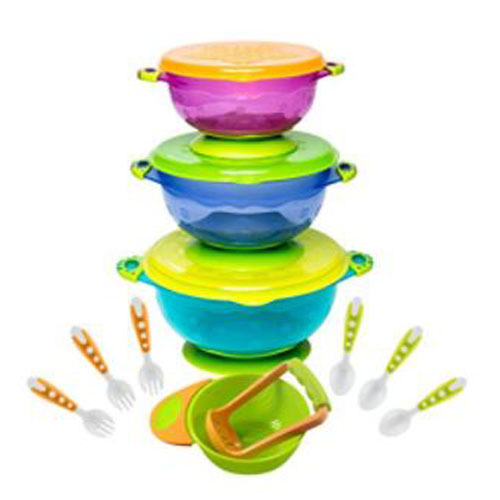 Baby Feeding BOWL with Toddler Utensils