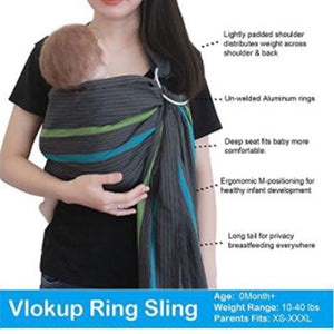 Ring Sling Baby Carrier Infant Wraps for newborn Original Cotton