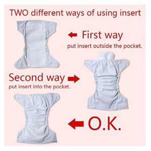 Fitted Pocket Washable Adjustable Cloth Diaper (6 Pcs Pack)