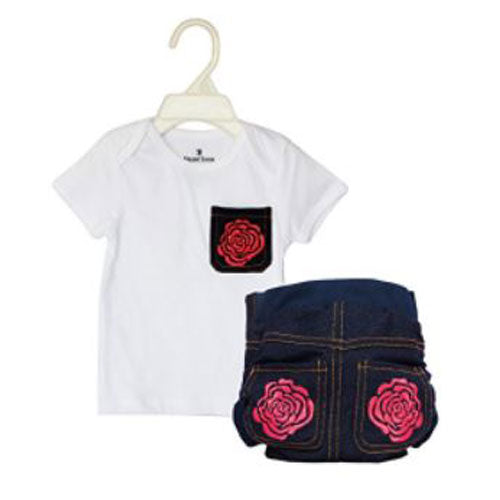 Bumchum Hybrid Washable Matching T-shirt LoveBugs Girl's Diaper Cover