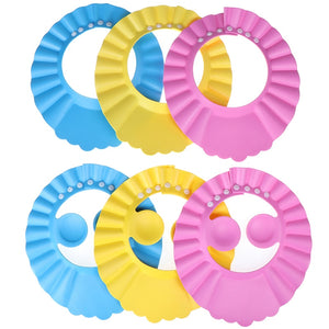 Shampoo Cap Durable Baby Bath Visor Hat Adjustable Baby Shower Protect Eye Water-proof Hair Wash Shield For Infant