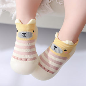 baby sock shoes summer cute animal style baby home non-slip floor socks soft rubber bottom baby toddler shoes