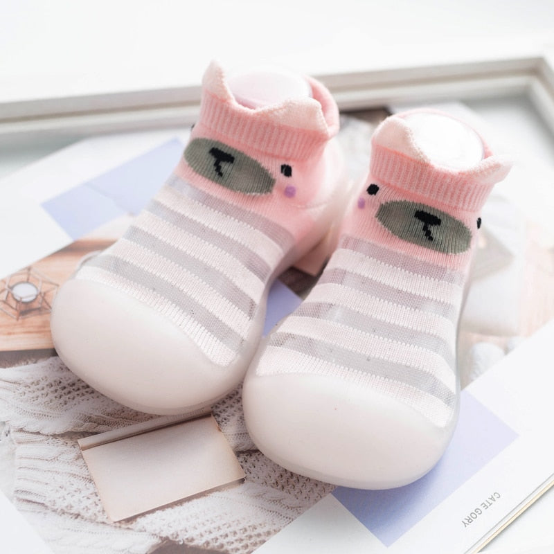 baby sock shoes summer cute animal style baby home non-slip floor socks soft rubber bottom baby toddler shoes