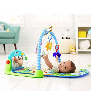 Fisher-Price Kick & Play Piano Gym, Blue/Green