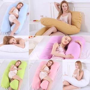 Pregnancy Pillow Bedding Full Body Pillow for Pregnant Women Comfortable U-Shape Cushion Long Side Sleeping Maternity Pillows
