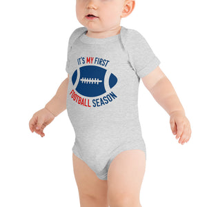 It's My 1st Football Season Baby Short Sleeve Bodysuit